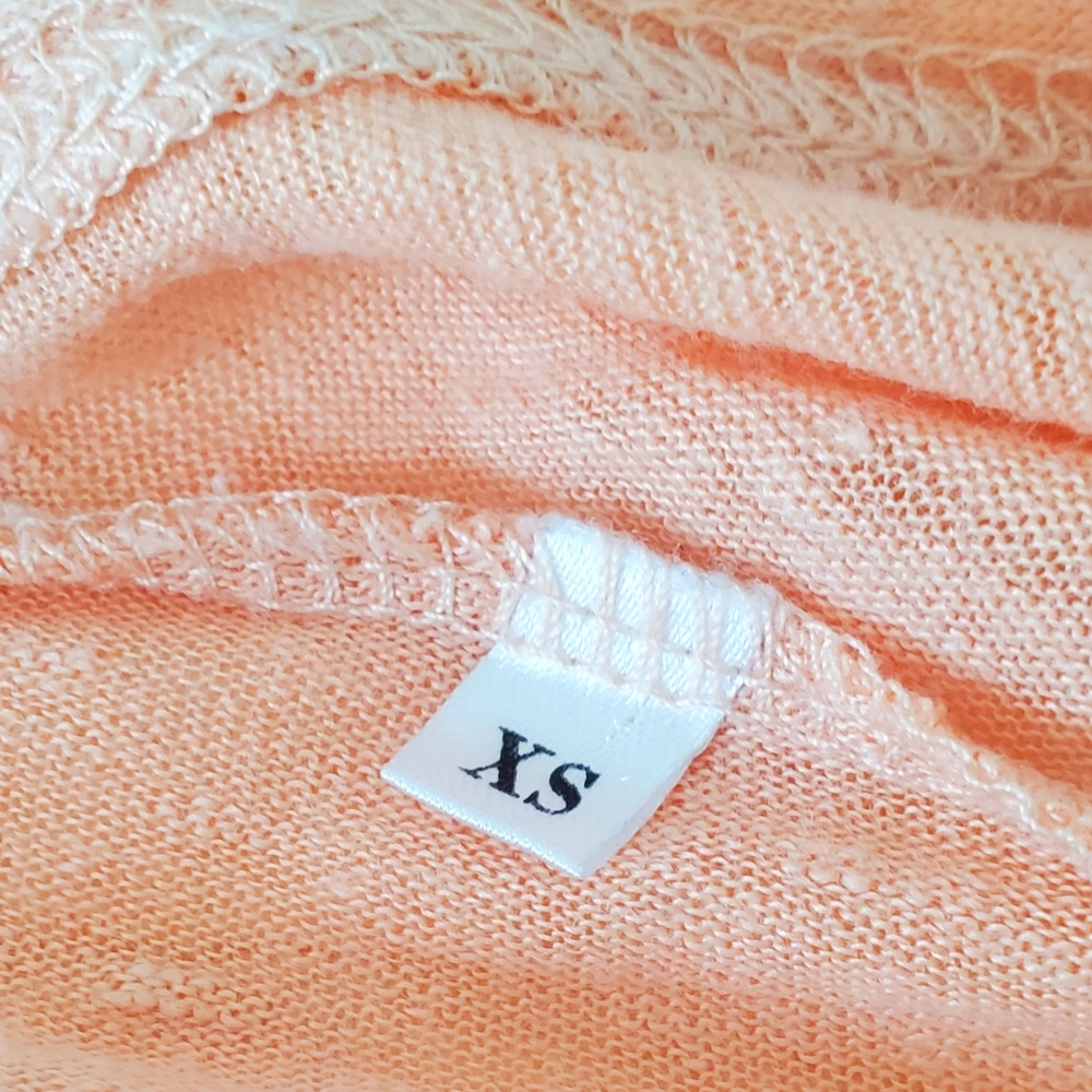 J. Crew 100% Linen Blush Pink Long Boyfriend Cardigan Sweater XS Preppy - Picture 12 of 14